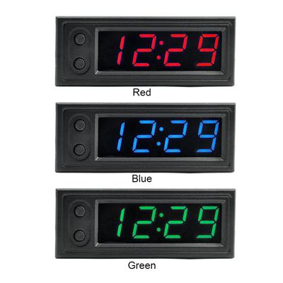 3-in-1 Auto Temperatur Uhr Hohe Präzision Elektronische Uhr Voltmeter LED-Anzeige Elektrischer Spannungsmesser Automobilzubehör