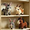 Progetto Creativo con Perline Kit Piccolo Animale 3D con Perline, Kit Fai-da-Te Carino con Perline Colorate e Istruzioni Dettagliate, 4 Modelli