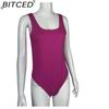 BITCED Summer Women's U-Neck Sleeveless Tank Top Bodysuit