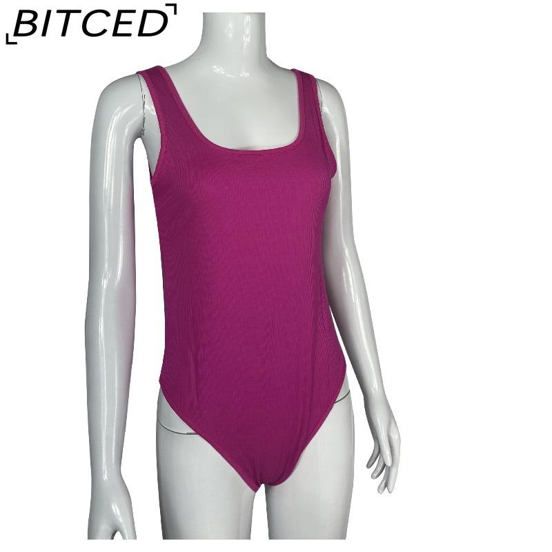 BITCED Summer Women's U-Neck Sleeveless Tank Top Bodysuit