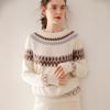 2024 A/W Women's Cashmere Knitwear: Long Sleeve Loose Jacquard Sweater - Soft, Comfortable, Versatile