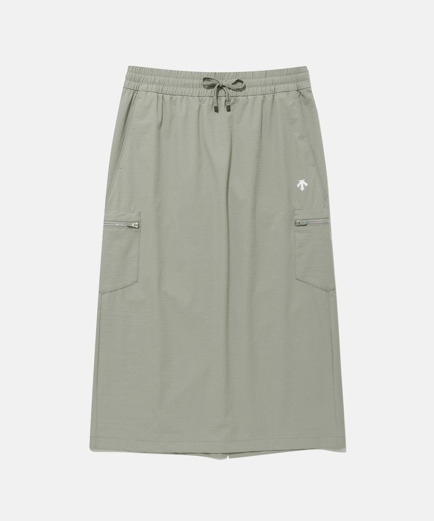 DESCENTE Women'S Woven Cargo Skirt Khaki (Sp322Usk79)