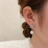 Zircon Snowflake Pearl Earrings: Elegant, Delicate Design with a Luxurious Touch