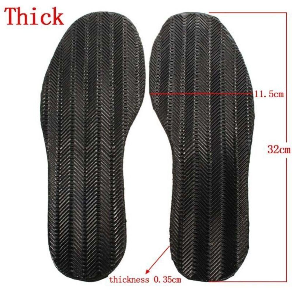 1 Pair Rubber Stick On Soles Heal Anti-Slip Wearable Grip Shoes Repair Grip NEW