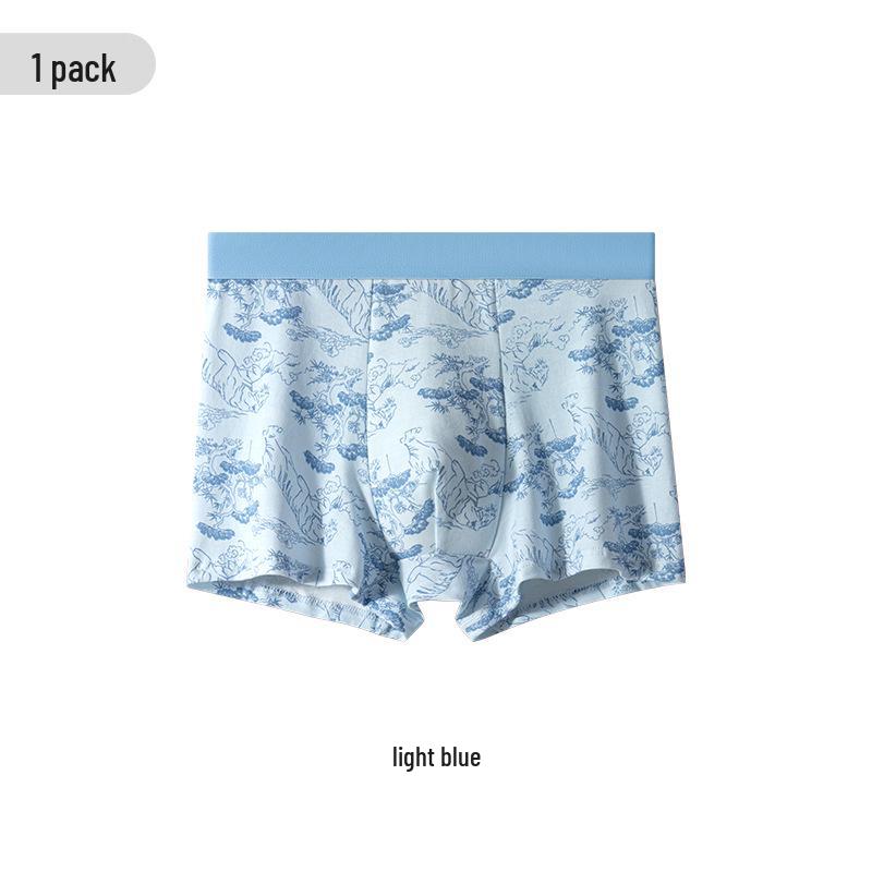 

Мужские антибактериальные боксеры-брифы из чистого хлопка и шелка тутового дерева – дышащие, эластичные, удобные, новый стиль 3XL (140-160 jin recommendation)