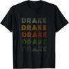 Love Heart Drake Tee GrungeVintage Style Black Drake T-Shirt