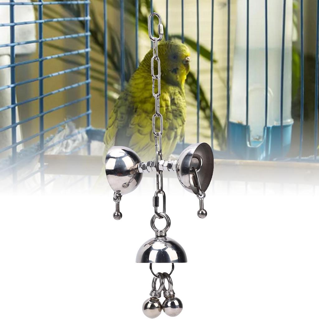   Stainless Steel   Interactive Bird Toy Puzzle for Large  s Cage Hanging Chew Toy  