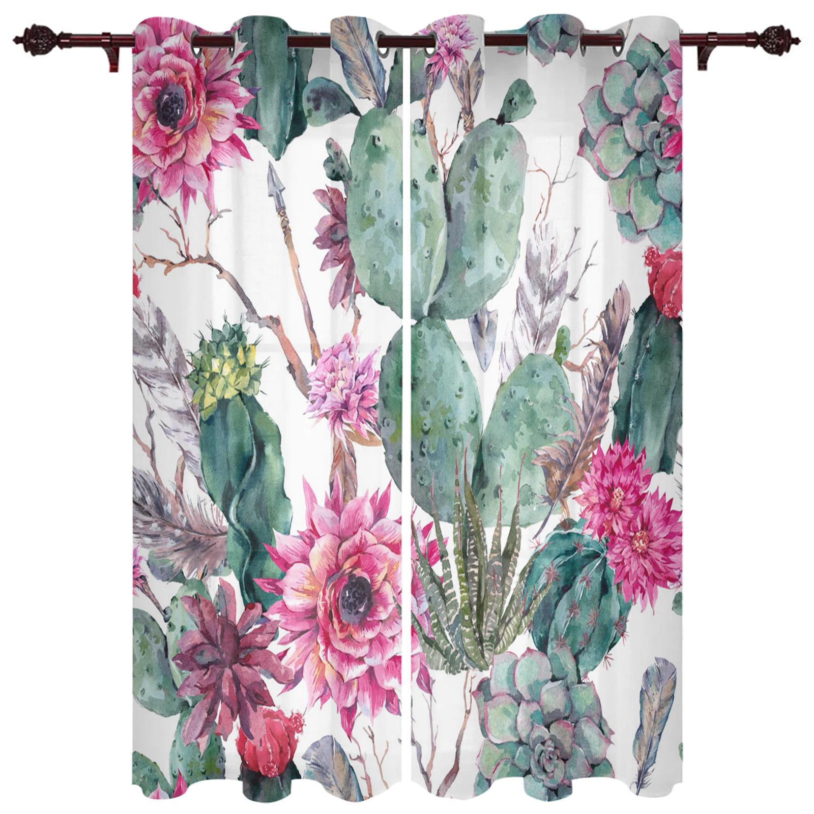 Завод кактус горшок украшения дома шторы товары для дома гостиная спальня занавеска 135W — фото 19