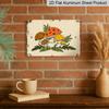 2D Flat - 1pc Merry Mushrooms Aluminum Sign - Vintage Retro Wall Art, 7.87*11.8 Inch Durable Metal Decor for Kitchen, Office, Outdoor Mothers Day