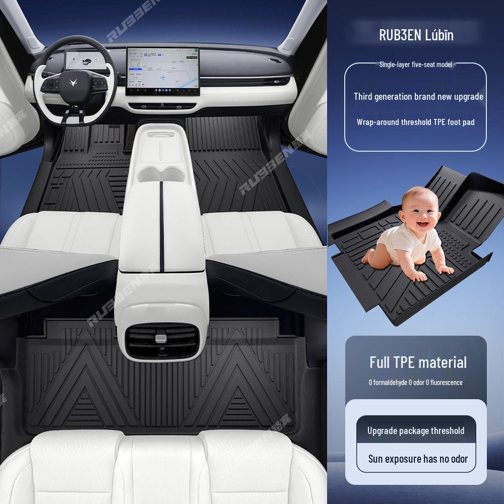 Lubin Provides Comprehensive Interior Modification Accessories for the Geely T1/Alfa T5, Such As Door Sills and TPE Floor Mats.