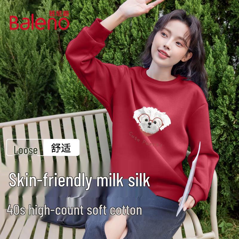 

Baleno Women s Milk Silk Slim Fit Long-Sleeve Sweatshirt L