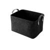 Cesta plegable para guardar juguetes con asa de cordón de algodón