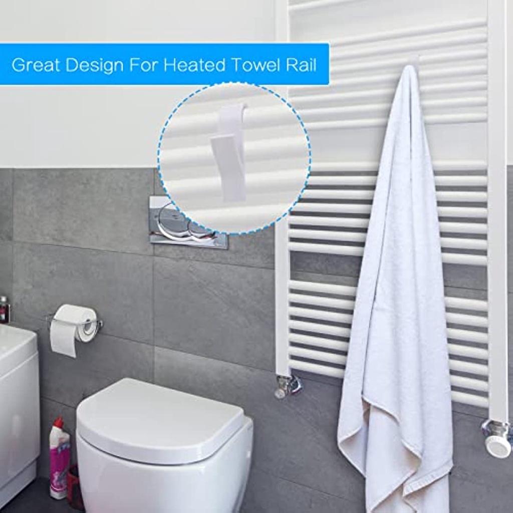 8 Pieces Hooks For Bathroom Heaters, Hooks Bathroom Heaters, Hangers Bathrobe Bathroom, Space Saver, Hook Bathroom Heaters For Bathrobe