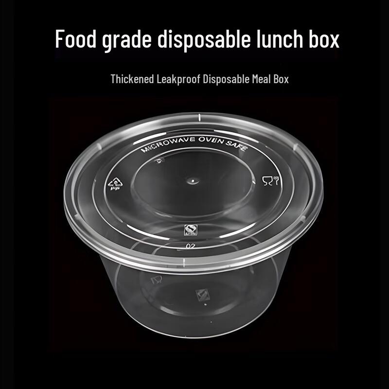 Disposable Round Plastic Noodle & Soup Takeaway Bowl
