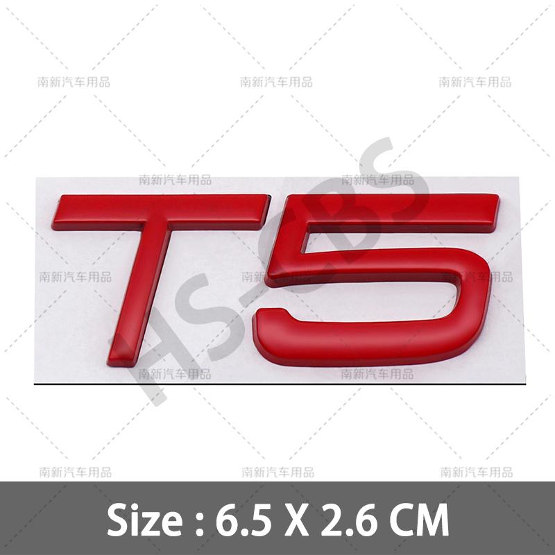 3D Metal AWD T5 T6 Logo Badge B5 B6 Emblem Car Rear Trunk Stickers For XC90 S60 CX60 S80 V40 S40 XC70 V60 XC40 V90 Accessories