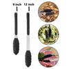 1PC Anti-slip Kitchen Tongs BBQ Stainless Steel Silicone Tip Salad Bread Serving Tool Non-Stick Kitchen Barbecue Food Clamp