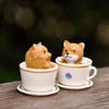 8 buc/lot Kawaii Mini Figurine din rășină de câine Bonsai Micro Peisaj Ornamente pentru casă de păpuși Mini Artizanat Miniaturi Cadou de nuntă de naștere