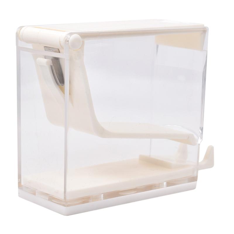 Dental Cotton Roll Dispenser Holder Press Type Box Holder Dental White Blue Color Orthodontics Products Dentistry Lab Supplies