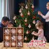 9pcs Christmas Ball Ornament Big Xmas Tree Hanging Pendants Snowflake Merry Christmas Home Decor Gift for 2025 New Year Party
