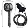 High Pressure Showerhead New 4 Modes Shower Head One-Key Stop Water Massage Shower Head With Filter Element Bathroom Accessories