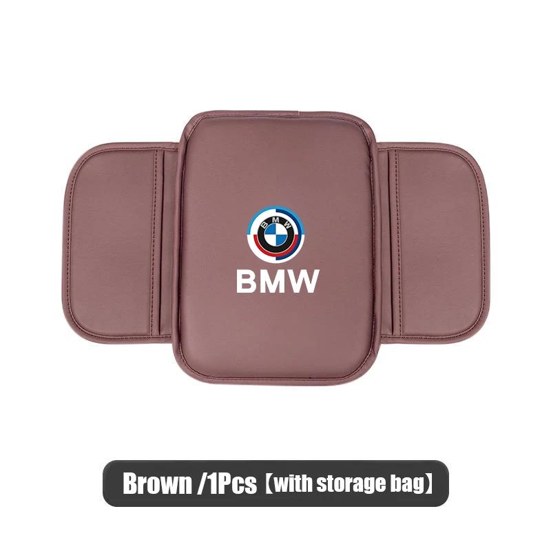 Car Sticker 2025 Hot Car Center Console Arm Rest Protector Leather Car Armrest Box Pad Storage Pocket For BMW 50th M3 M4 M5 G42