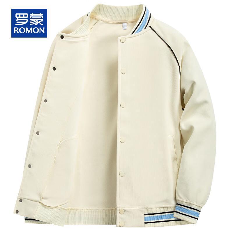 

ROMON Men s Stand Collar Solid Cardigan Sweatshirt M 165/84A