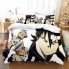 3D Print Soul Eater Bedding Set Single Twin Full Queen King Size Bed Set Adult Kid Bedroom Duvet Cover Sets Home Textiles