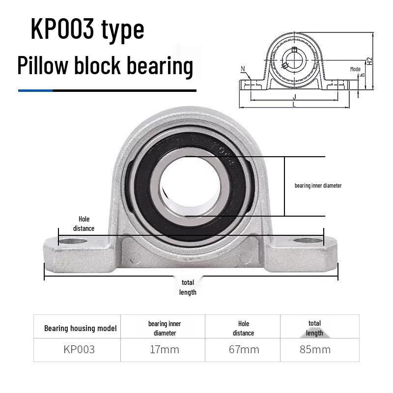 3D-skrivare Lagerhus Tillbehör: KFL08 KP08 KP00 Diamantflänslagerenhet
