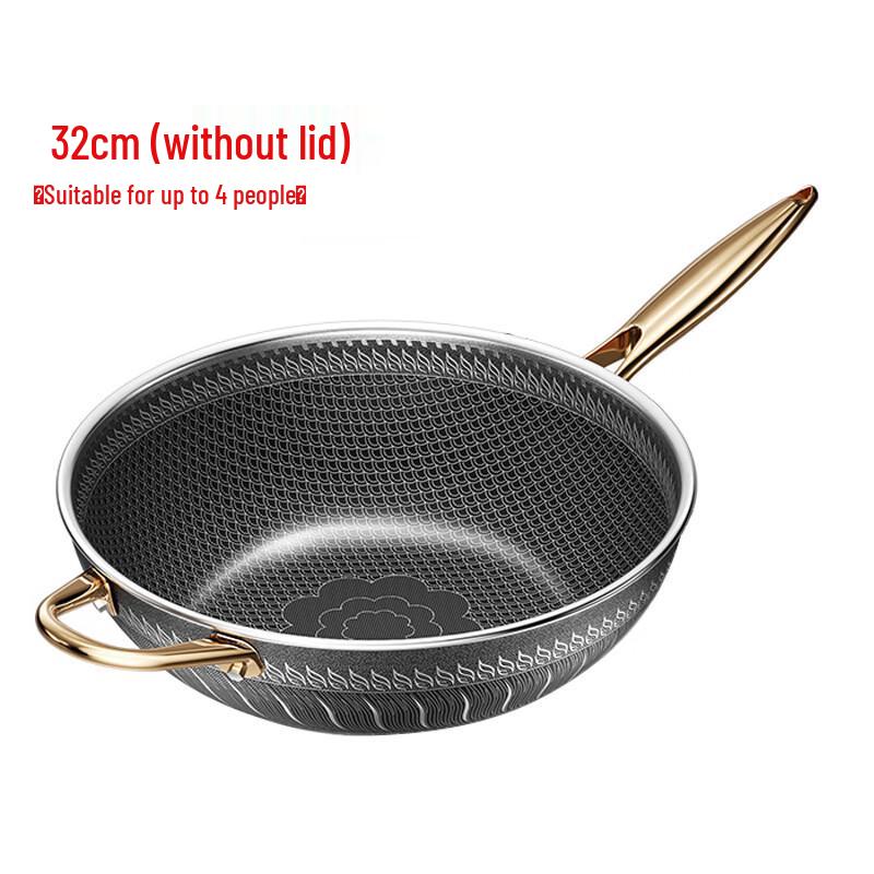 ZISIZ 32cm Non-stick Wok