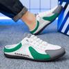 Mens Half Slippers Summer Breathable Mesh Mens Shoes Outdoor Casual Walking Shoes Large Flat Light Mesh Slippers Sandals