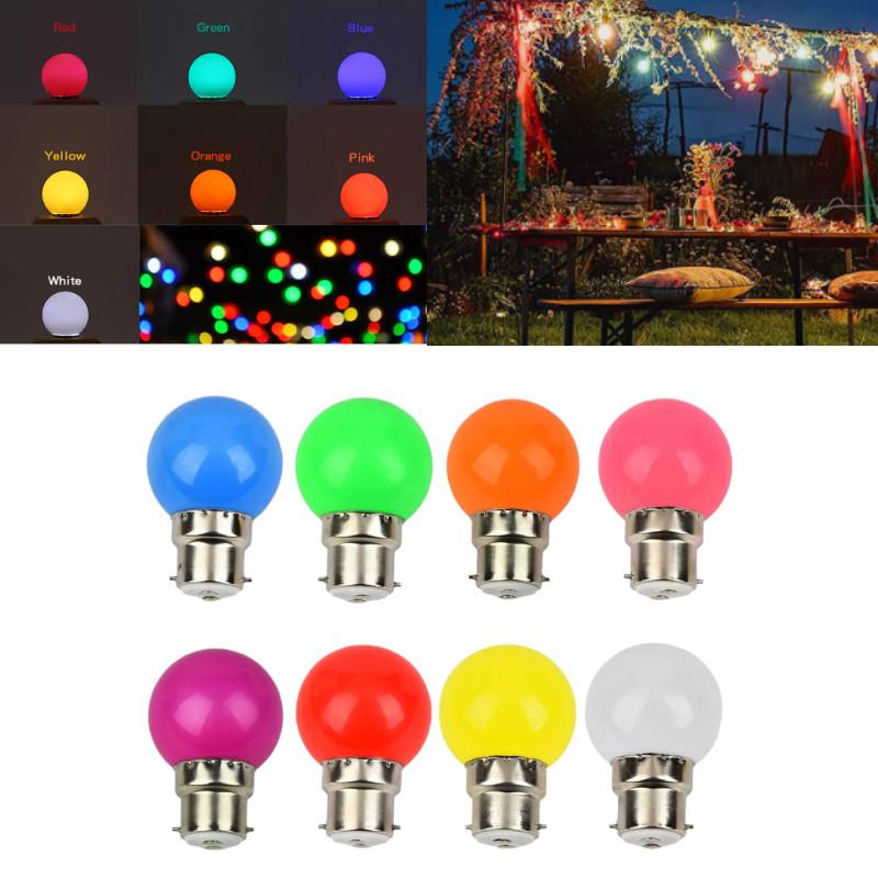 Colorful Led Bulbs B22 Mini Globe Pc Shell 2w Lighting Party Decorative Bulb