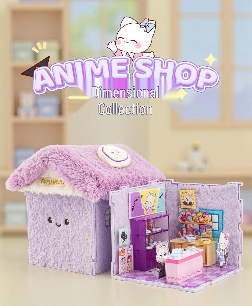 Children's DIY Dollhouse Model with Lights - Big City & Small Town 3D Building Puzzle Educational Toy Gift