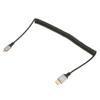 Mciro HD Multimedia Interface Spring Adapter Cable 4K 60Hz 18Gbps High Speed Cable for Tablet Camera TV Monitor HD Male