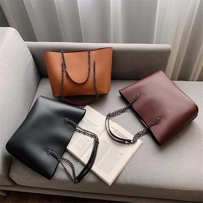 Soft Leather Large Capacity Bag Female New Personalised Tote Chain Handbag Shoulder Bag