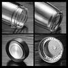 Shangqi High-Temperature Borosilicate Glass Tea Infuser Mug 500ml