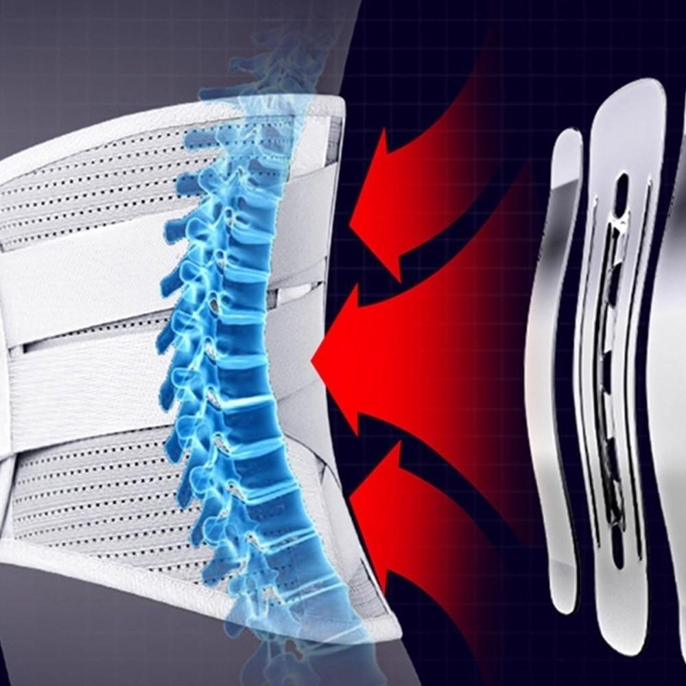 Ergonomic Support Back Brace Adjustable Straps Lower Back Brace  Back Pain Treatment