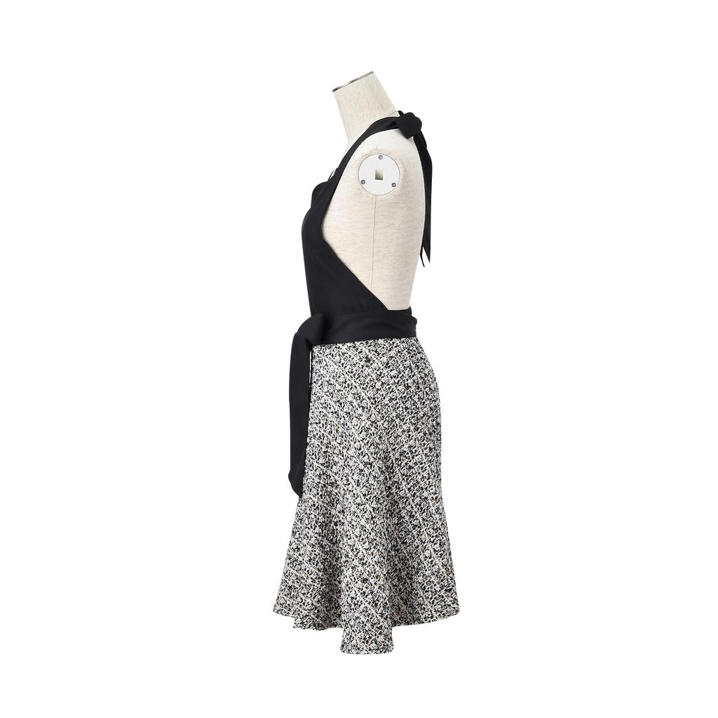 Francfranc Tweed Full Apron, Black