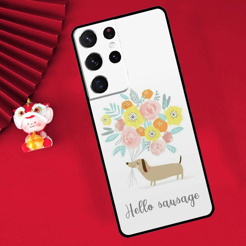 

Dachshund Sausage Dog Case For Samsung Galaxy S24 S23 Ultra S22 Note 10 Plus Note 20 S9 S10 S21 FE S20 FE Cover Galaxy S22