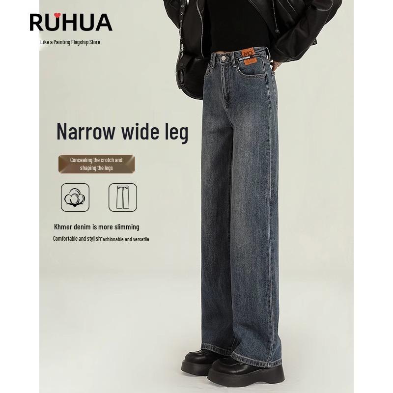 

Women s 2025 Fleece-Lined Slimming Straight Leg Jeans - High Waist, Perfect for Pear-Shaped Body, Spring & Autumn Style 27 for 98-107 lbs