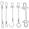 304 Stainless Steel Adjustable Wire Rope Hanging Fixture with Safety Hook