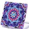 1 Set DIY Diamond Painting Mirror Exquisite Elegant Bright Colored Foldable Mini Makeup