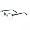TruSSardi Men S 56mm eyeglaSSeS Matt Blue Shiny Light Gunmetal