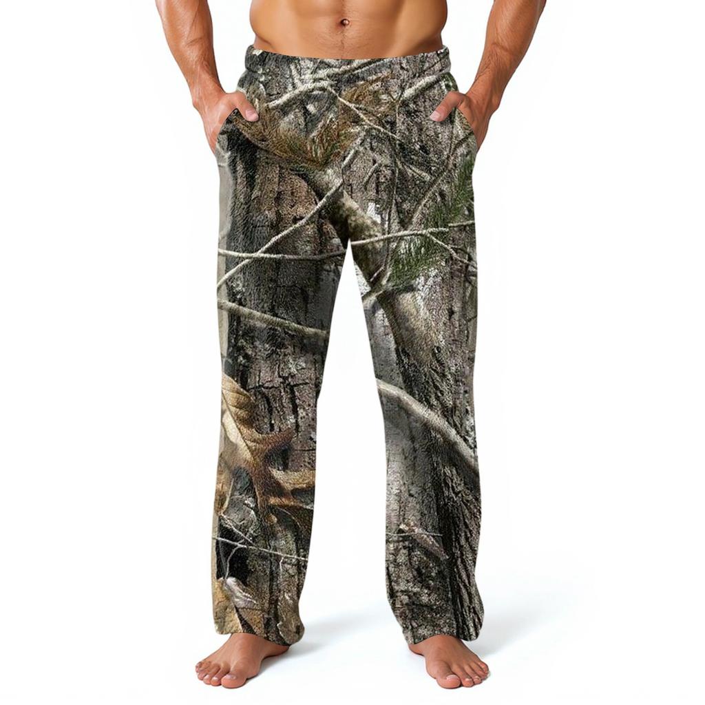 Herren Pyjamahose Bequeme Hose Mit Taschen Weiche Loungewear Nachtwäsche Lässige Pyjamahose