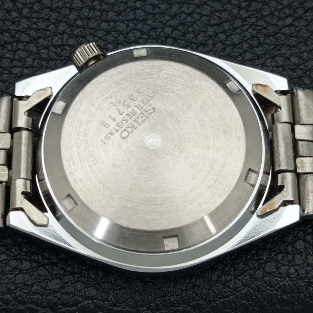 REFURBISHED SEIKO 5 AUTOMATIC MENS WATCH JAPAN MADE GREY DIAL CUSTOM a440138-2 QV90-a440138