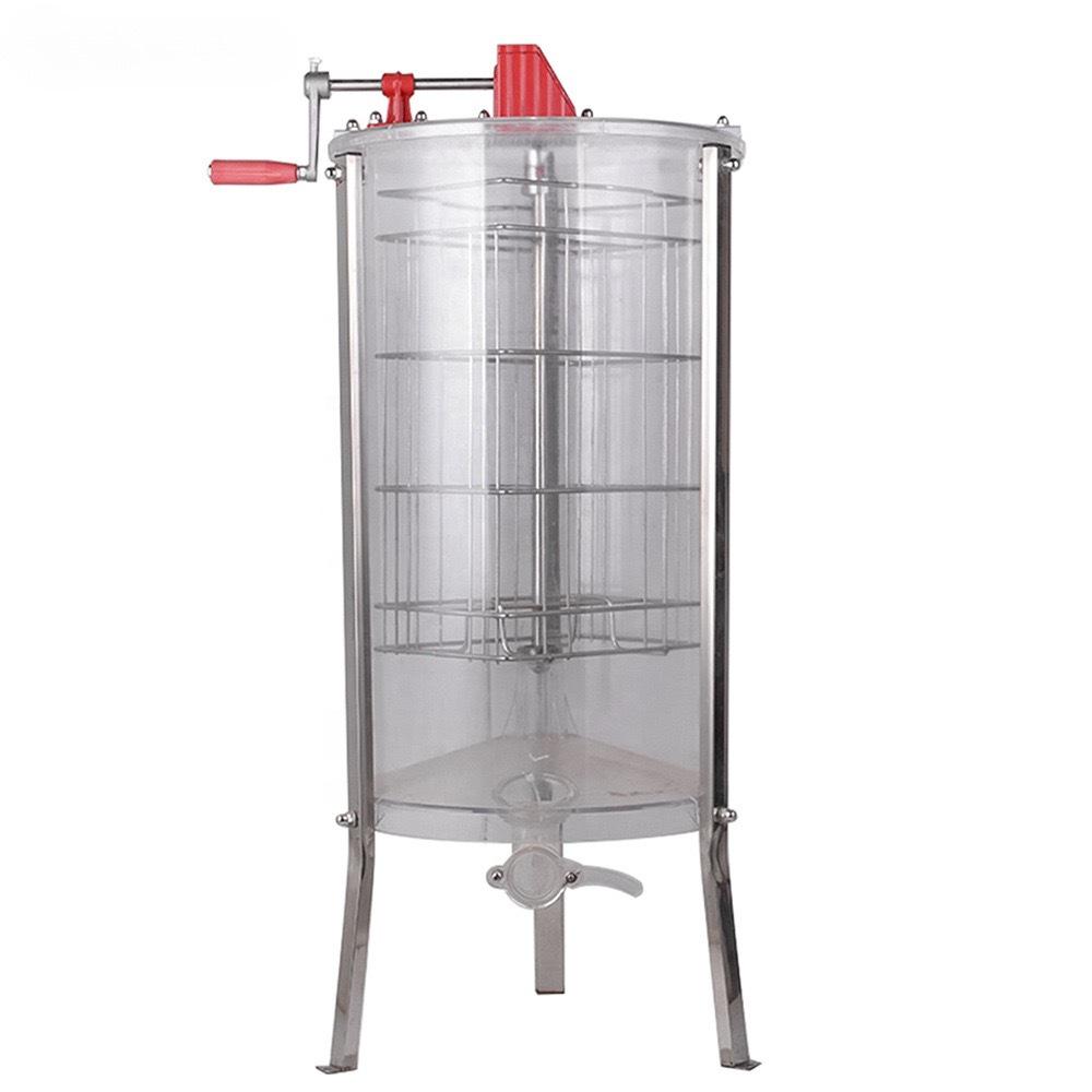 Dual-Frame Manual Honey Extractor Spinner Tool Two-Frame Transparent Manual Honey Extractor