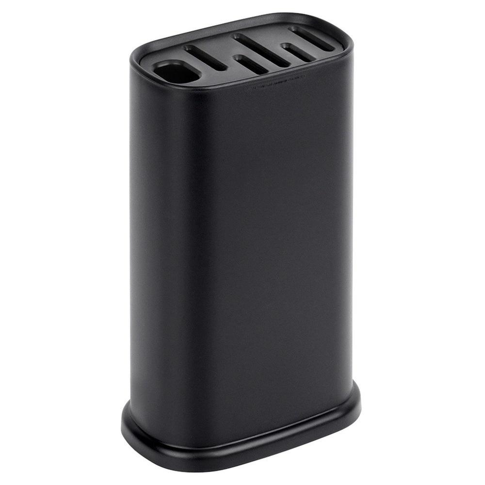 Stojak Noże Kuchenne Czarny Blok do Noży Kuchennych Uniwersalny Kuchenny