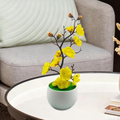 Künstliche Topfpflanzen Simulierte Pflaumenblüten-Ornamente Tischdekoration Schreibtisch-Fälschung