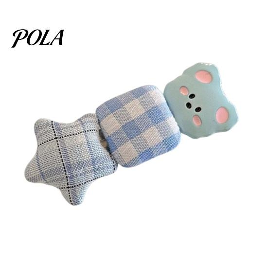 Firm Base Hair Clip Girl Hairpin, Plaid Stars Dot Bows Faux Pearl Bears Clip, Daily Accessory for Broken And Bangs, Kids Cartoon Accessories