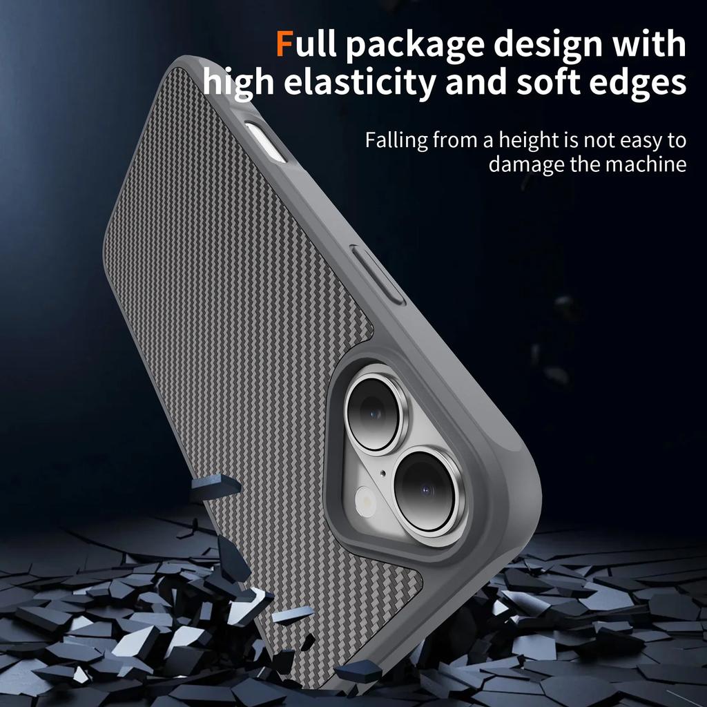 for iphone17 Carbon Fiber Matte Dustproof Anti-Drop Case for Iphone 17 Pro Max 16 17 Air Pro Plus Iphone17 Iphone16 Iphone15