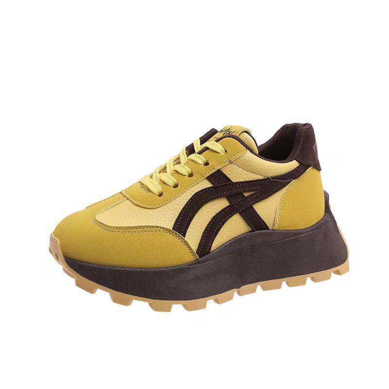 Hong Kong style Internet celebrity genuine high value Forrest Gump shoes women's shoes autumn and winter 2025 new thick sole heightening n